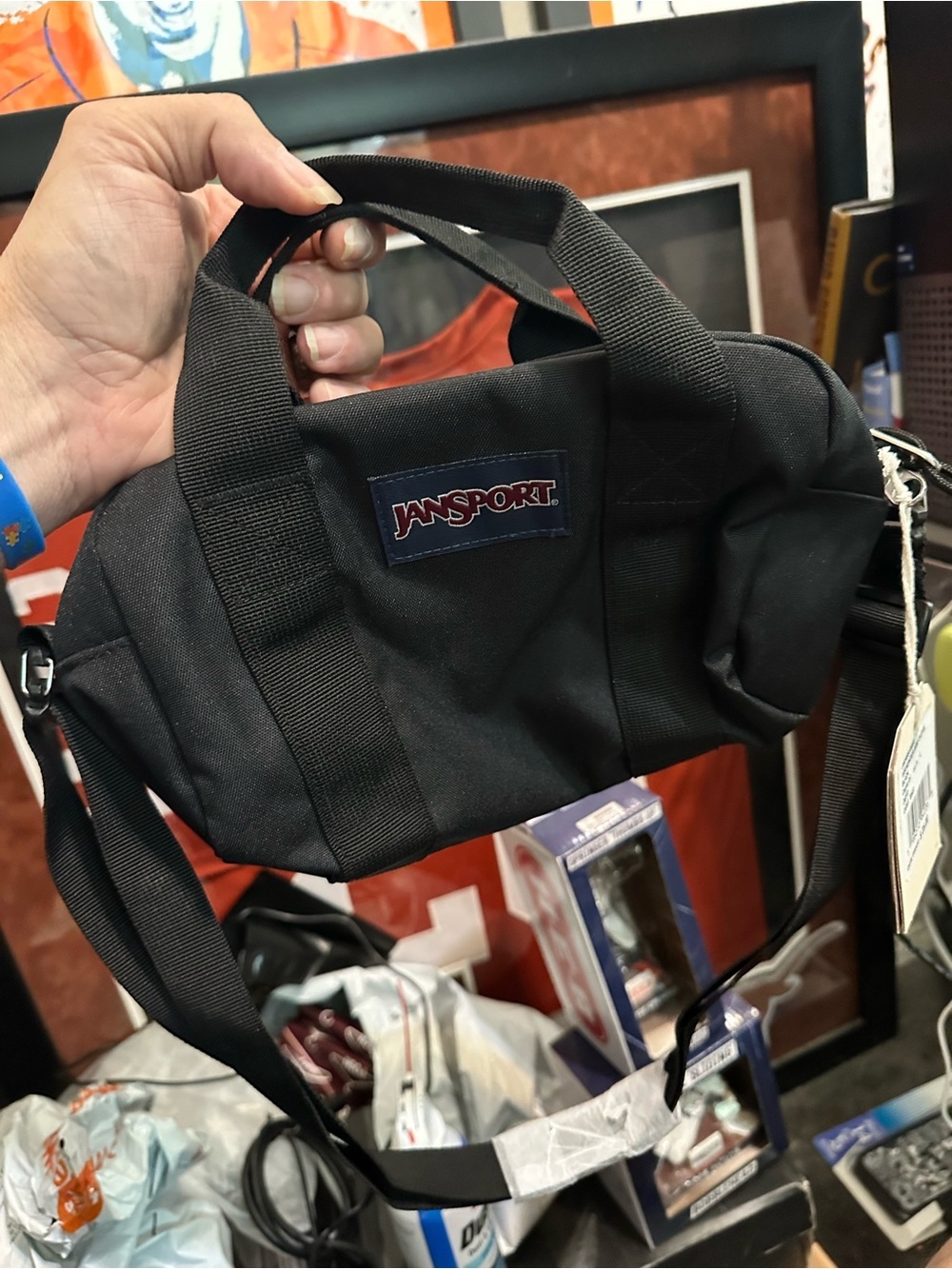 JanSport Weekender Mini Duffel Bag Black - Picture 2 of 9